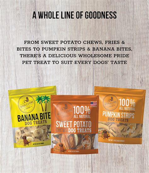 Wholesome Pride Sweet Potato Chews All Natural Healthy Dog Treats