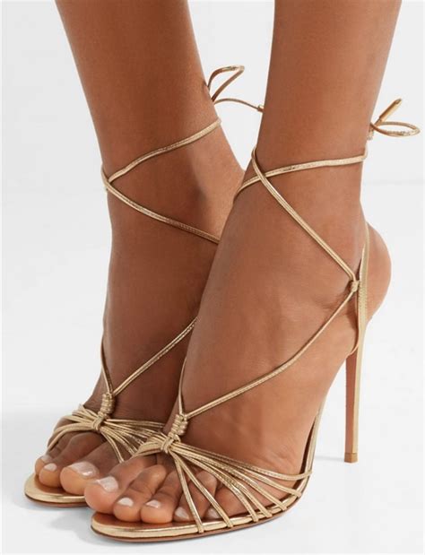 Fashion Women Gold Cross Strappy Strip Sandals Design Stiletto Heels