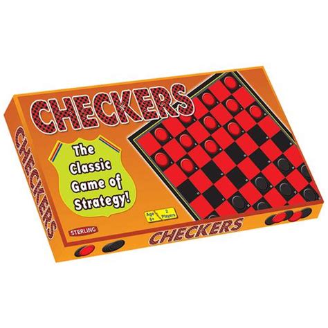 Buy Sterling Board Game Checkers 2 Players Suitable For Ages 6