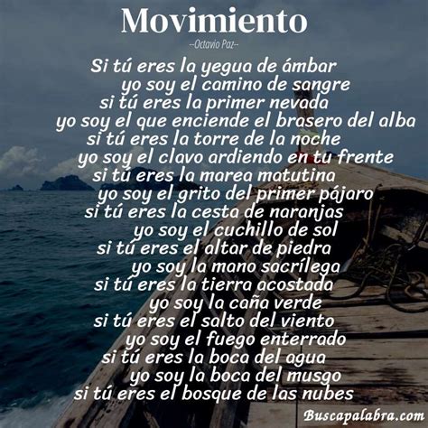 Poema Movimiento De Octavio Paz Análisis Del Poema