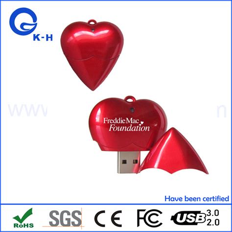 promotional heart shaped usb flash memory drive in bulk 16gb 32gb china usb stick and usb