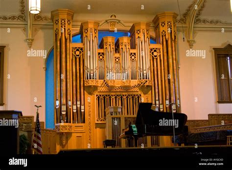 Pipe Organ Inside The Assmbly Hall Temple Square Salt Lake City Stock