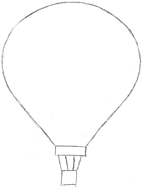 Free printable outline template, no registration needed! Hot Air Balloon Drawing Template at GetDrawings | Free download