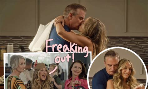 Carrie And Mr Big Share A Steamy Smooch In First Look At Sex And The
