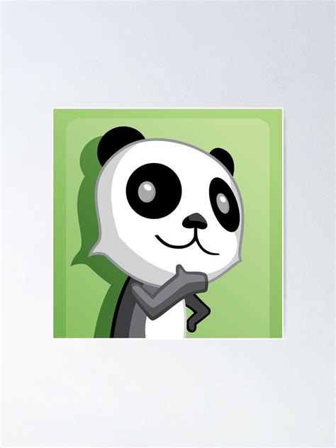 Panda Gamerpic Poster By Bleasheevor Redbubble
