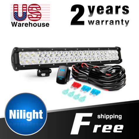 Nilight Led Light Bar 20inch 126w Spot Flood Combo Light With Wiring