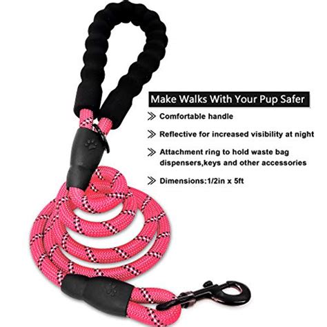 Barkbay Dog Leashes For Large Dogs Rope Leash Heavy Duty Dog Leash With