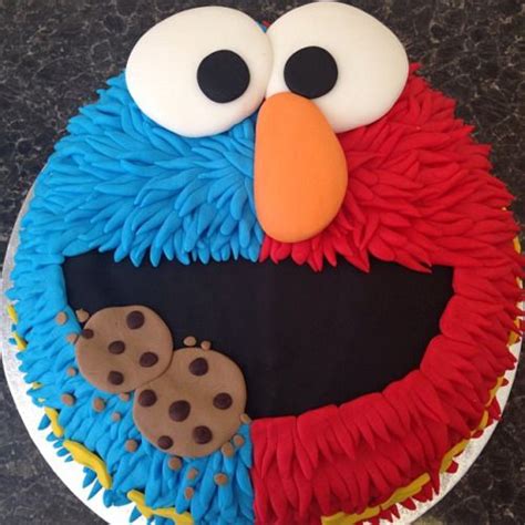 Pin By Chelsie Taylor On Tv Show Based Cakes Cookie Monster Birthday