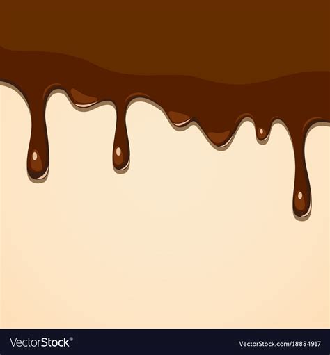 Melting Chocolate Royalty Free Vector Image Vectorstock