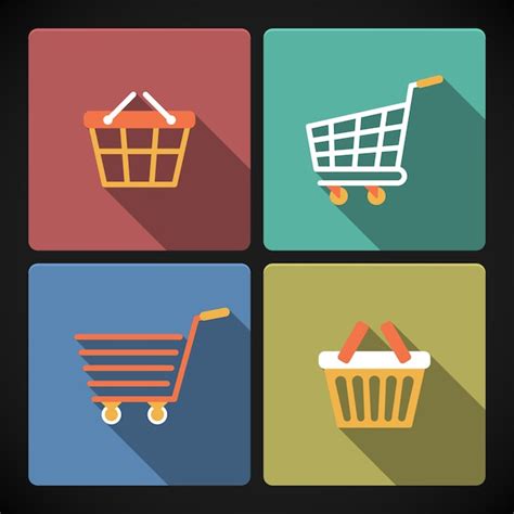 Shopping Elements Designs Vector Free Download