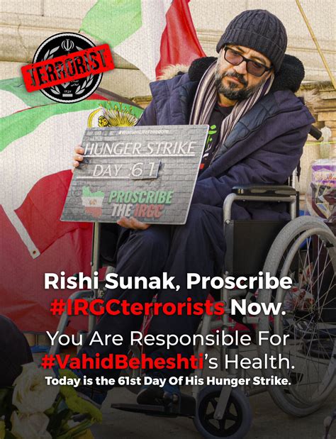 Action For Iran On Twitter Rishisunak On Day 61 Vahidbeheshti ‘s Hunger Strike Persists In