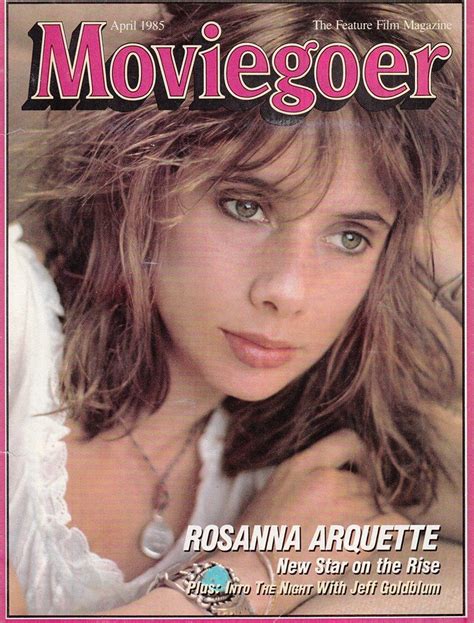 Rosanna Arquette Moviegoer Cover April Rossana Arquette