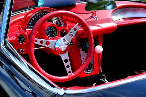 1958 Corvette Steering Wheel Photograph By Rosanne Jordan Pixels