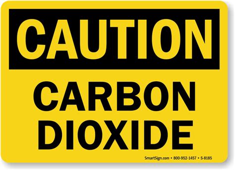 Carbon Dioxide Signs Best Prices