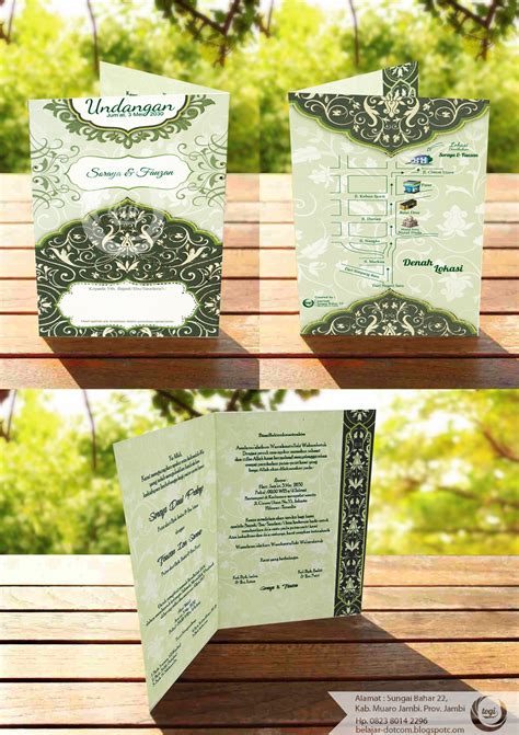 Desain template undangan pernikahan warna tosca. Download Blanko Undangan Pernikahan - Gambaran