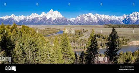 Snake River Overlook In Grand Tetons National Park Wyoming Usa In