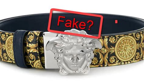 Versace Fake And Original Belts Differ