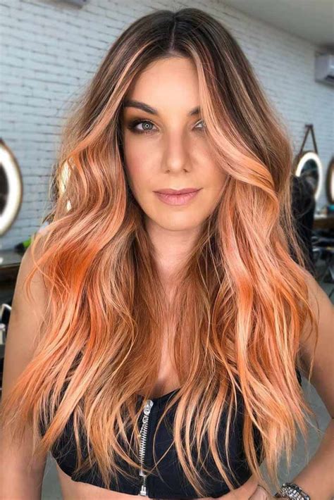 45 Spicy Spring Hair Colors To Try Out Now Lovehairstyles Peach Hair Colors Bold Hair Color