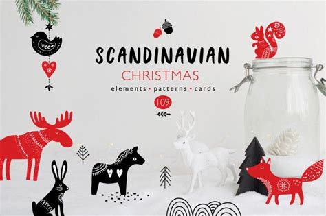 Scandinavian Christmas Is A Set Of More Then 100 Icons Elements