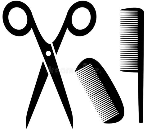 Scissors Comb Logo Stock Illustrations 5070 Scissors Comb Logo Stock