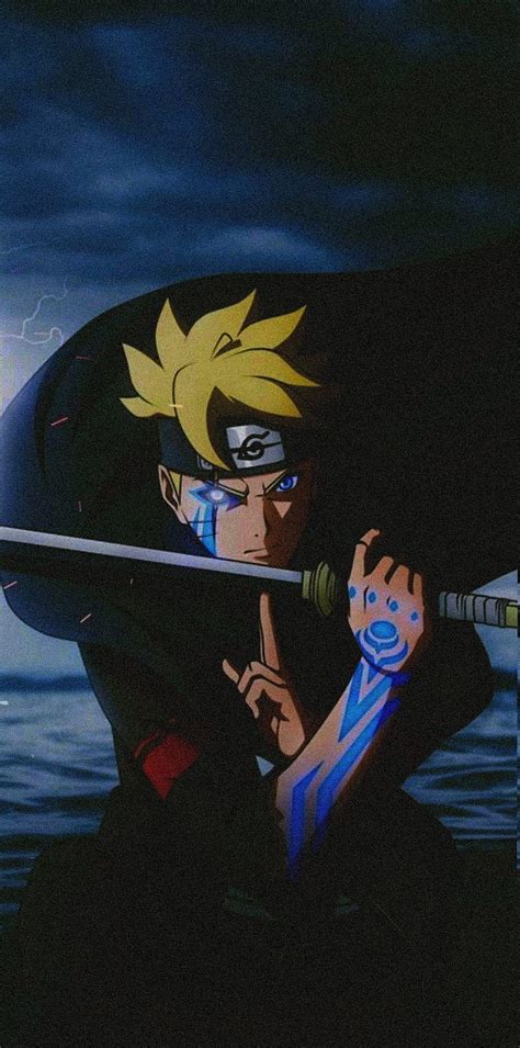 Boruto Anime Black Blue Eyes Jougan Naruto Sword Top Uzumaki