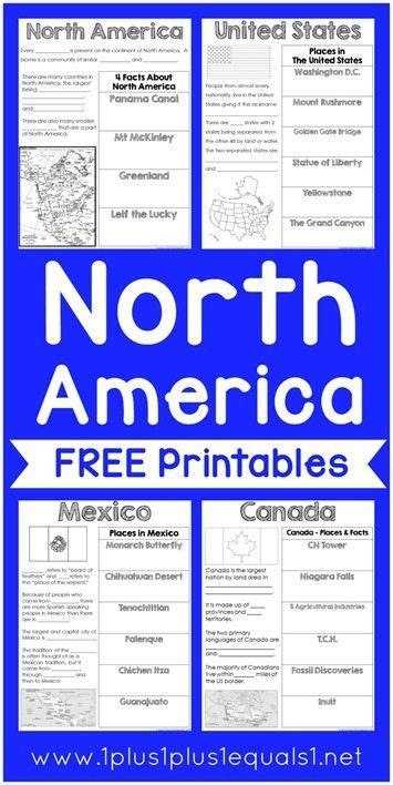 This quiz was created by several members from north american cities 10 questions average, 10 qns, sonicman7, nov 29 11. FREE North America Printables | Geography lessons ...