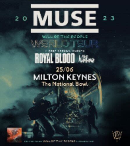 2 X Muse Tickets Milton Keynes National Bowl Sunday 25th June Standing Ebay