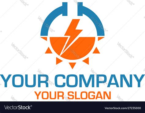 Plumbing Electrical Logo Design Royalty Free Vector Image