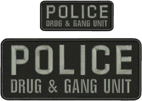 Unspecified Unknown State Collectibles Police Gang Unit Embroidery