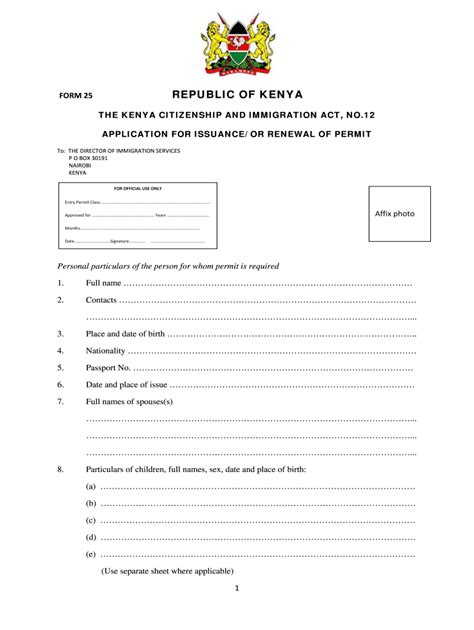 Work Permit Application Form Fill Online Printable Fillable Blank