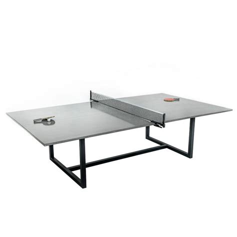 James De Wulf Vue Concrete Ping Pong Table With Powder Coated Steel