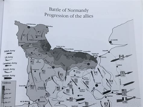 Basic Easily Comprehensible Map Showing Allied Progress During The