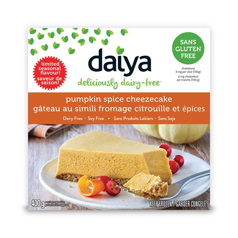 Daiya Pumpkin Spice Cheezecake 400g VeganSupply Ca Dairy Free
