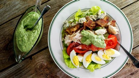 Rotisserie Chicken Cobb Salad Recipe With Avocado Ranch Dressing From
