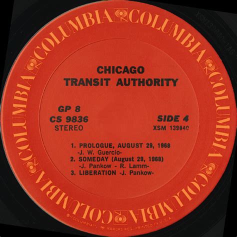 Chicago Chicago Transit Authority Vinyl Album