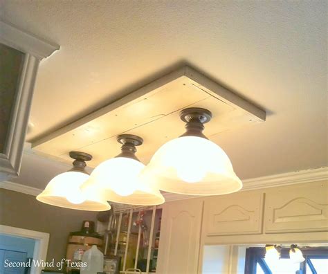Kitchen Ceiling Fluorescent Lights How To Update Old Kitchen Lights