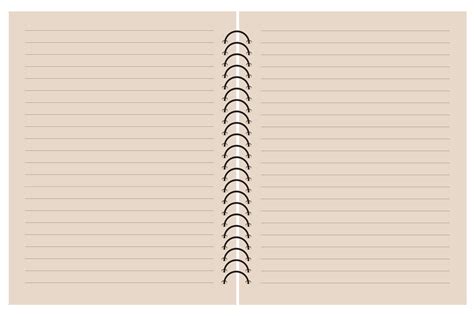 Brown Notebook Paper With Writing Lines Paper Texture Background