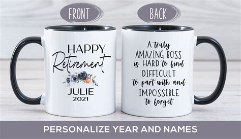 Boss Retirement T For Her Happy Retirement 2021 Floral Etsy