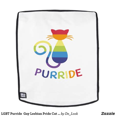 Lgbt Purride Gay Lesbian Pride Cat Funny T Backpack Cat Themed Bedroom Cat Themed Birthday