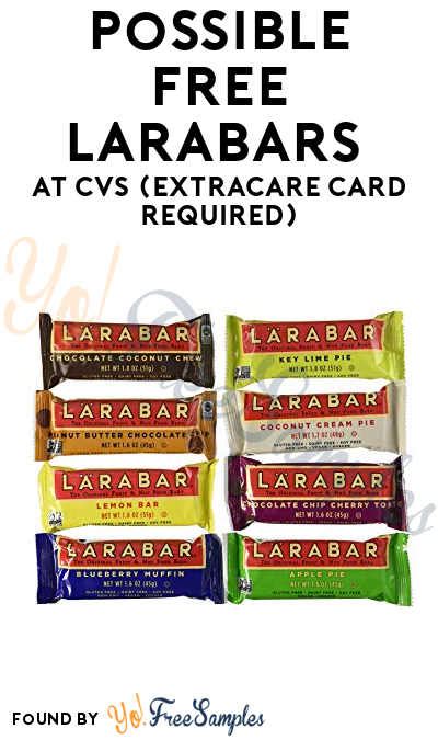 We did not find results for: Possible FREE Larabars At CVS (ExtraCare Card Required) - Yo! Free Samples