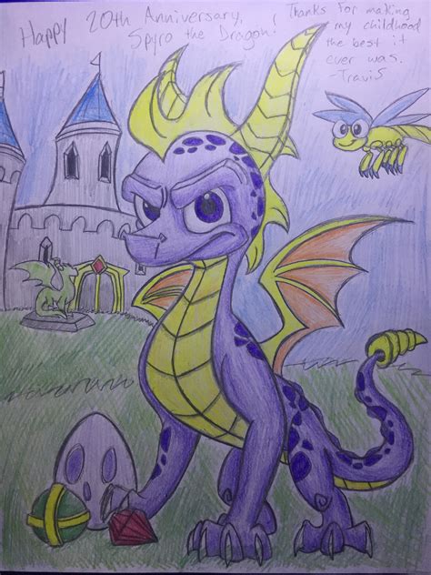 20th Anniversary Spyro Fan Art By Travisthedragon00 On Deviantart