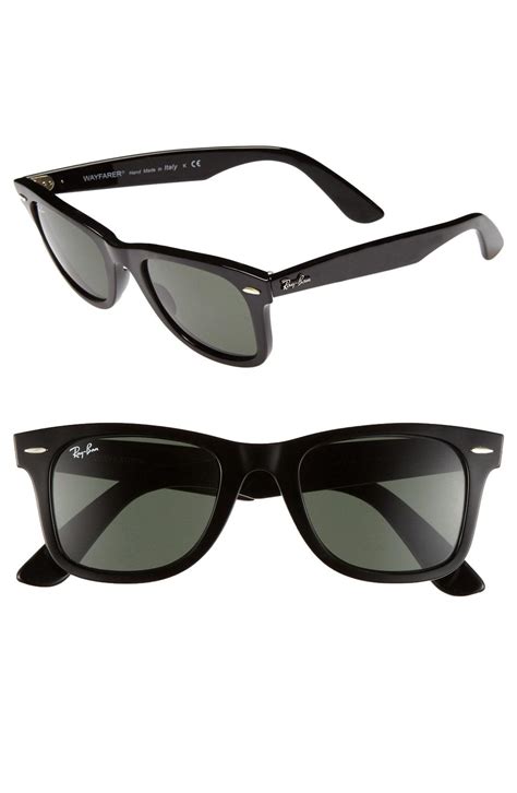 Lyst Ray Ban Classic Wayfarer 50mm Sunglasses In Black Save 9