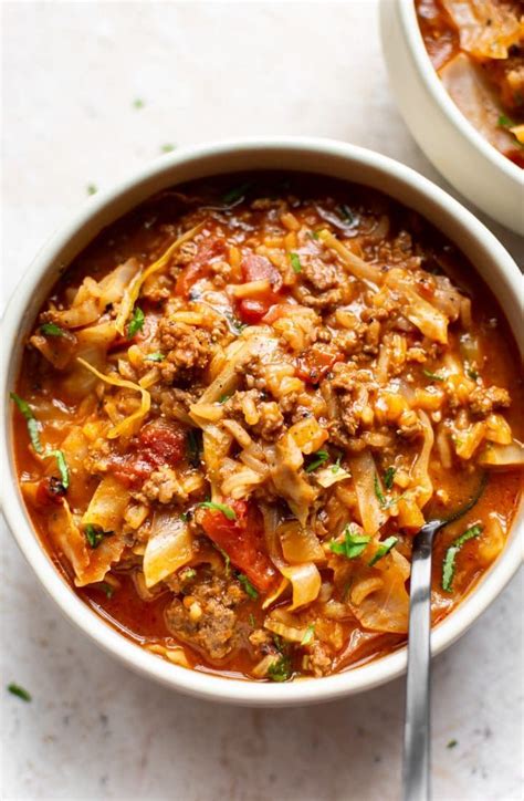this unstuffed cabbage roll soup is made with simple ingredients it s healthy and comforting