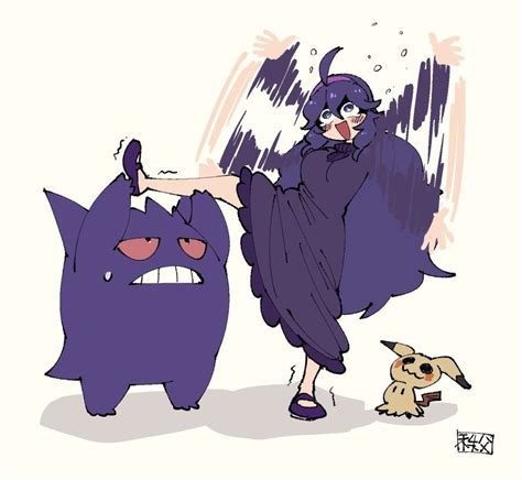 Hex Maniac Gengar And Mimikyu Pokemon And More Drawn By Chichibu Watson Danbooru