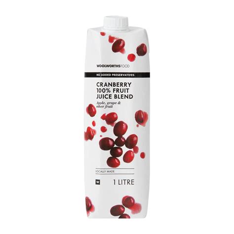 100 Cranberry Fruit Juice Blend 1 L Za
