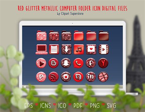Computer diagnostics icon (psd) psd vector. Red Computer Desktop Folder Icon SvG ICO ICNs PnG EPs ...