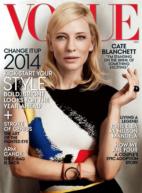 Cate Blanchett Vogue Magazine Us January 2014 Issue • Celebmafia