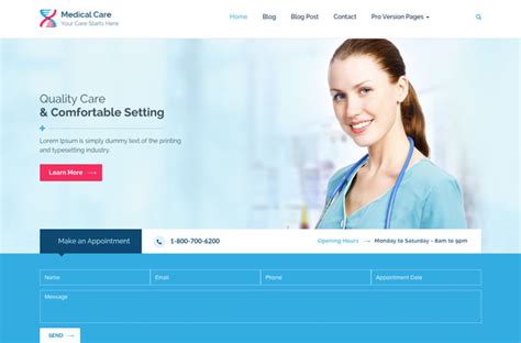 Medicalcare Bootstrap Health And Medical Template Bootstrap Mart