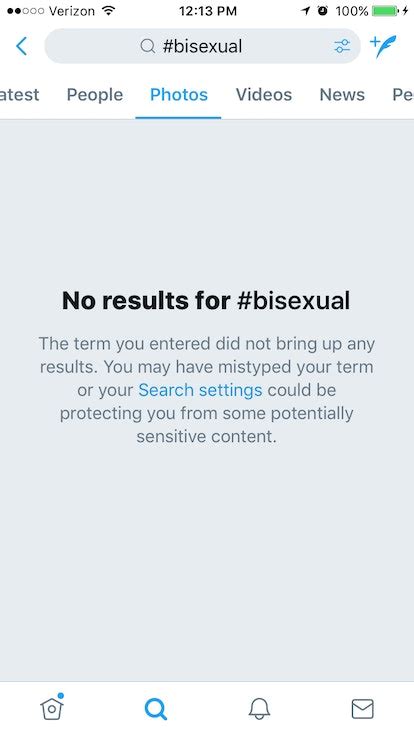 Twitter Reportedly Blocked Photo Searches For Bisexual And People Are