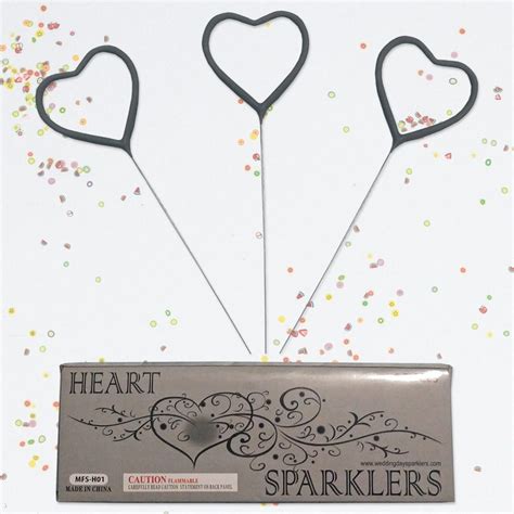 Heart Shaped Sparklers A Unique Wedding Sparkler Shaped Like Hearts